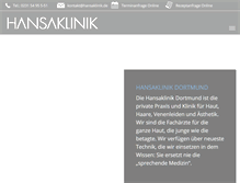 Tablet Screenshot of print.hansaklinik.de